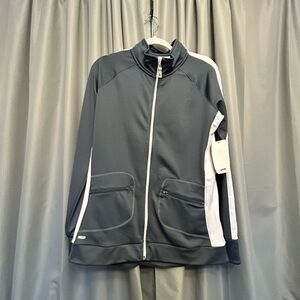 30% off W ♥️ NWT ALO grey cool fit Full Zip Activewear Mock Neck Jacket